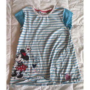 Disney Parks Girls Size L Tunic Top Dress Minnie & Mickey Mouse Hearts